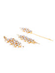 Buy YouBella White Gold-Plated Stone-Studded Handcrafted Jewellery Set - Purplle