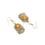 Buy YouBella Oxidised Silver-Toned Pink & Yellow Stone Studded Jewellery Set - Purplle