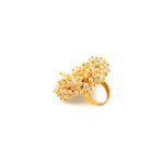 Buy YouBella Gold-Plated & Yellow Pearl Beaded Finger Rings - Purplle