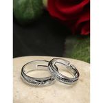Buy YouBella Set Of 2 Silver Plated Couple Ring - Purplle
