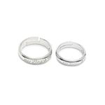 Buy YouBella Set Of 2 Silver Plated Couple Ring - Purplle