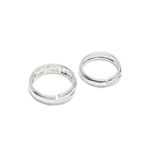 Buy YouBella Set Of 2 Silver Plated Couple Ring - Purplle