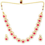 Buy Karatcart Handcrafted Gold Plated Red Kundan Choker Necklace Set - Purplle