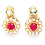 Buy Karatcart Handcrafted Gold Plated Red Kundan Choker Necklace Set - Purplle