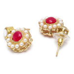 Buy Karatcart Handcrafted Gold Plated Red Kundan Choker Necklace Set - Purplle