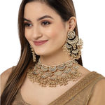 Buy Karatcart Gold Plated Pearl Choker Necklace Set for Women - Purplle