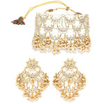 Buy Karatcart Gold Plated Pearl Choker Necklace Set for Women - Purplle