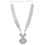 Buy Karatcart Oxidised Silver Peacock Design Kundan Rani Haar Necklace for Women - Purplle