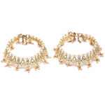 Buy Karatcart Gold Plated Drop Kundan Anklet for Women - Purplle