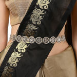 Buy Karatcart Gold Plated White Kundan-Studded Handcrafted Floral Kamarbandh - Purplle