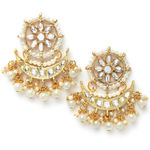 Buy Karatcart Gold Plated white Plearl Chand Shape Kundan Necklace Set for Women - Purplle