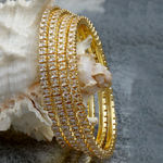Buy Karatcart Gold Plated AD Bangle Set for Women - Purplle