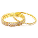 Buy Karatcart Gold Plated AD Bangle Set for Women - Purplle
