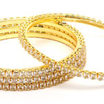 Buy Karatcart Gold Plated AD Bangle Set for Women - Purplle