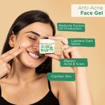 Buy Bella Vita Organic Anti Acne Cream Gel & Pimple Face Gel with Neem, Tulsi & Aloe Vera (50 g) - Purplle