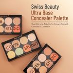 Buy Swiss Beauty Ultra Base Concealer Palette 3(19 g) - Purplle