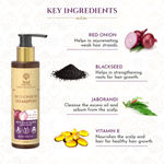 Buy Khadi Essentials Red Onion Shampoo With Blackseed & Jaborandi 200ml For Hair Fall Control - Purplle