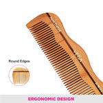 Buy VEGA Hair Grooming Wooden Comb, Handmade, (HMWC-04) - Purplle
