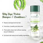 Buy Biotique Soya Protein Intense Repair Shampoo & Conditioner(120 ml) - Purplle