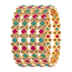 Buy Sukkhi Alluring Gold Plated Bangle For Women (Set of 4) 2.8 - Purplle