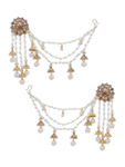 Buy Sukkhi Attractive Gold Plated Bahubali Inspired Long Chain Jhumki Earrings For Women - Purplle