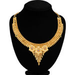 Buy Sukkhi Classy 24 Carat Gold Plated Choker Necklace Set for Women - Purplle