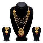 Buy Sukkhi Floral LCT Gold Plated Long Haram Necklace Set For Women - Purplle