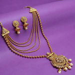 Buy Sukkhi Delightful LCT Gold Plated Pearl Long Haram Necklace Set For Women - Purplle