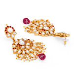 Buy Sukkhi Elegant Gold Plated Pearl Choker Necklace Set for Women - Purplle