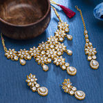 Buy Sukkhi Lavish Gold Plated Choker Necklace Set for Women - Purplle