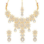 Buy Sukkhi Lavish Gold Plated Choker Necklace Set for Women - Purplle