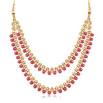 Buy Sukkhi Classy Gold Plated Pearl Long Haram Necklace Set for Women - Purplle