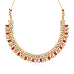 Buy Sukkhi Pleasing Gold Plated Pearl Choker Necklace Set for Women - Purplle