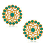 Buy Sukkhi Amazing Gold Plated Green & White Pearl Choker Necklace Set for Women - Purplle