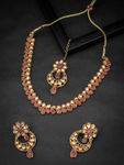 Buy Sukkhi Lovely LCT Gold Plated Choker Necklace Set for Women - Purplle