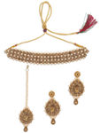 Buy Sukkhi Attractive LCT Gold Plated Pearl Choker Necklace Set for Women - Purplle