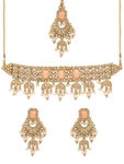 Buy Sukkhi Splendid LCT Gold Plated Pearl Choker Necklace Set for Women - Purplle