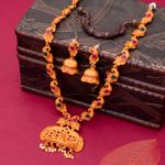 Buy Sukkhi Traditional Gold Plated Goddess Temple Jewellery Long Haram Necklace Set for Women - Purplle
