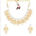 Buy Sukkhi Luxurious Kundan Gold Plated Pearl Choker Necklace Set for Women - Purplle