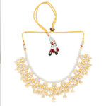 Buy Sukkhi Luxurious Kundan Gold Plated Pearl Choker Necklace Set for Women - Purplle