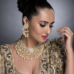Buy Sukkhi Sensational Kundan Gold Plated Pearl Choker Necklace Set for Women - Purplle