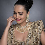 Buy Sukkhi Sensational Kundan Gold Plated Pearl Choker Necklace Set for Women - Purplle
