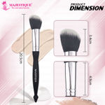 Buy Majestique Pro Large Powder Brush | Soft, Synthetic Bristles, FC31 Easy Blending Blush Brush - Black - Purplle