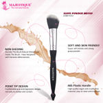 Buy Majestique Pro Large Powder Brush | Soft, Synthetic Bristles, FC31 Easy Blending Blush Brush - Black - Purplle