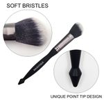 Buy Majestique Pro Large Powder Brush | Soft, Synthetic Bristles, FC31 Easy Blending Blush Brush - Black - Purplle