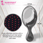 Buy Majestique Mini Pocket Detangling Hair Brush | for Adults & Kids - Color May Vary 3 Pcs - Purplle