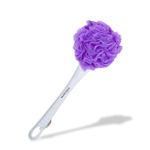 Buy Majestique Long Handle Loofah with Smooth Grip | Easy Reach Body Back Scrubber Bathing Loofah | Exfoliating, Clean Soothe Skin - Multicolor - Purplle