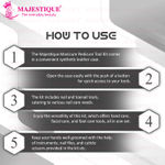 Buy Majestique 7 In1 Manicure Pedicure tool kit Nail Clippers, Stainless Steel Nail Scissors Grooming Kit, Nail Tool Kit, Nail Care Kit - 7 Pcs - Purplle