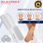 Buy Majestique Pro Callus Remover Foot Scrubber | Double Sided Foot Files | Deluxe Pedicure Spa Treatment - Multicolor - Purplle