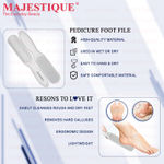 Buy Majestique Pro Callus Remover Foot Scrubber | Double Sided Foot Files | Deluxe Pedicure Spa Treatment - Multicolor - Purplle